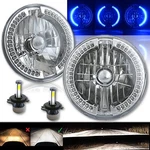 7" Split Blue Halo Ring Angel Eyes 6K 20/40W Led Headlight Bulbs Pair. Fixed Price $79.95.