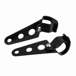 Headlight Bracket 1 Pair Stainless Steel Motorcycle Fork Mount Stand Black. Fixed Price $22.81.