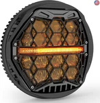Dot Approved 5-3/4" 5.75 Inch Led Headlight With Amber Lens Drl Compatible. Fixed Price $286.75.