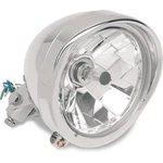 Drag Specialties 5-3/4" Head Light With Visor Clear Lens Chrome 20-0444. Fixed Price $126.83.