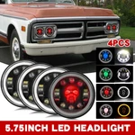 4X 5.75 5-3/4" Led Headlights Rgb Skull For Gmc C15/C1500 1961-1972 Pickup C2500. Fixed Price $83.29.