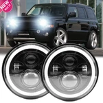 Pair 7" Inch Round Led Headlights Drl Projector For 2008-2016 Jeep Patriot. Fixed Price $66.65.