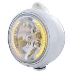 Headlight H4 Bulb W/ & Dual Function Turn Signal - Amber Led/clear Lens. Fixed Price $257.99.