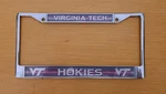 Virginia Tech Hokies Chrome Metal License Plate Frame Pink. Fixed Price $19.99.
