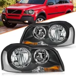 Black For 2003-2014 Volvo XC90 Halogen Clear Headlights Headlamps Assembly Pair. Fixed Price $239.99.