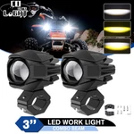 Colight 2PCS 3'' Led Work Pods Fog Driving Amber/white Lamp For Motorcycle. Fixed Price $49.39.