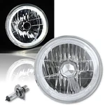 7" Halogen Motorcycle White Led Ring H4 Bulb Headlight For: Harley. Fixed Price $38.21.