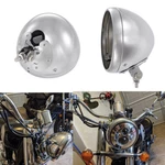 Chrome Headlight Housing 7" Headlamp Bulb Bucket For Harley Softail 1986-2011. Fixed Price $55.00.