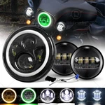 For Harley-davidson Cvo Limited Flhtkse 7" Led Headlight + 4.5" Passing Lights. Fixed Price $61.98.