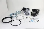 V-twin 33-1568 Wyatt Gatling Black 7" H4 Headlight & Cowl Kit Harley Flst 86-17. Fixed Price $523.45.
