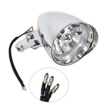 Motorcycle Chrome Visor Headlight Lamp For Bobber Chopper Dyna 12V New. Fixed Price $45.22.
