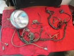 Triumph 650 Lucas Headlight Bucket S700 & Wiring Harness 031626. Fixed Price $119.00.