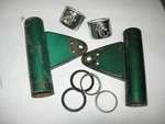 72-73 Yamaha DT2 DT3 250 RT2 RT3 360 Headlight Mount Ears Brackets DT1 RT1. Fixed Price $52.00.