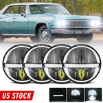 4PCS 5.75" Round Led Halo Headlights For Chevy Caprice 1966-1976 Corvette 62-82. Fixed Price $97.01.