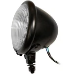 Emgo Spotlamp Black W/ Blue Indicator Sealed Beam Harley 4-1/2" 66-84121B. Fixed Price $64.99.
