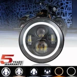 7 Inch Led Projector Round Headlight Black For Harley Tour Glide Softail Fatboy. Fixed Price $32.99.