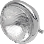 Drag Specialties Chrome 5 3/4" Dot H4 Motorcycle Headlight For Harley Davidson. Fixed Price $74.15.