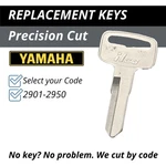 Yamaha Motorcycle Keys DT80 Riva GT80 QT50 BW200 RD350 Cut Code 2901-2950. Fixed Price $9.99.