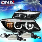 Black Halo Projector HEADLIGHT+CORNER+6000K White Led System Fit 06-08 Bmw E90. Fixed Price $317.29.