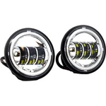 Letric Lighting Co. 4.5" Led Passing Lamps For Indian Chrome Llc-ilpl-ch. Fixed Price $93.29.