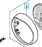 Genuine Honda Headlight Rim GL1500C Valkyrie 97-02 33101-MZ0-671 112.38. Fixed Price $123.57.