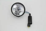 4-1/2" Round Headlamp Black For Harley Davidson By V-twin. Fixed Price $48.86.