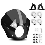 Krator Motorcycle Fairing Windshield, 35-41MM Fork Tubes, 6.25 Headlights, Smoke. Fixed Price $124.99.