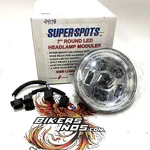 Super Spots 7" Chrome Led Headlamp Harley Touring & Fl Softail Daymaker 44178. Fixed Price $249.00.