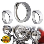 Nthreeauto Chrome Harley Headlight Fog Trim Ring Kit. Fixed Price $74.99.