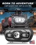 2008-2017 For Harley Dyna Fat Bob Fxdf New Coming Led Headlight W/hi-lo Drl Lamp. Fixed Price $146.99.