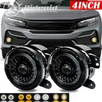 Pair For 2016-2019 Honda Civic 4"INCH Led Angel Eyes Halo Ring Drl Fog Lights. Fixed Price $40.97.