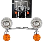 Led Driving Passing Turn Signal Spot Light Bar For Harley Touring Road King Flhr. Fixed Price $97.99.