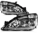 Pair Left +right Black Clear Lens Headlights Assembly For 2003-2007 Honda Accord. Fixed Price $78.99.