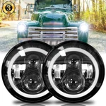 Pair 7"INCH Round Led Headlights With Drl Turn Signal For Chevy Truck 1947-1957. Fixed Price $59.99.