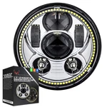 Eagle Lights 5.75IN Led Headlight W Halo Ring Gen Iii Chrome Harley Indian Scout. Fixed Price $179.99.