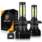 2X H4 9003 4-SIDES Led Headlight Conversion Kit 2400W 360000LM Hi/lo Beam Bulb. Fixed Price $17.97.