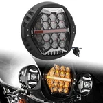 7" Honeycomb Led Headlight Assembly W/low Beam Drl For Harley 1994-2017 Touring. Fixed Price $150.99.