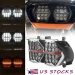 Led Headlight Projector Hi-low Amber Drl For Harley Touring Road Glide 2015-2024. Fixed Price $421.03.