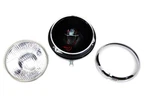 Black 7 Inch Headlamp With Chrome Rim For Harley-davidson. Fixed Price $102.99.