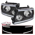 Black Headlights Fits 2004-2008 Ford F150 2006-2008 Lincoln Mark Lt Led Strip. Fixed Price $121.12.