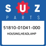 51810-01D41-000 Suzuki Housing,headlamp 5181001D41000, New Genuine Oem Part. Fixed Price $142.84.