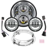 Bicyaco 7 Inch Led Motorcycle Headlight With 4.5 Fog Lights Passing Lamps. Fixed Price $147.40.