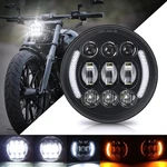 5-3/4 5.75 Inch Led Headlight With Halo Drl Turn Signal For Dyna Street Bob Sup. Fixed Price $55.99.