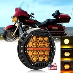 Newest 120W 7'' Inch Led Yellow Headlight For Harley Flhtc Electra Glide Classic. Fixed Price $118.99.