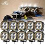 For Polaris Can Am Honda Utv Atv 2" Led Work Light Cube Pods Dual Color Strobe. Fixed Price $18.99.