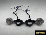 02-09 Yamaha Road Star XV1700PC Warrior Front Left Right Turn Signals Light. Fixed Price $75.00.