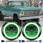 1953-1977 Ford F100 F250 F350 Pickup 7" Headlights Green Drl Sealed Beam. Fixed Price $50.99.