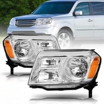 For 2012 2013 2014 2015 Honda Pilot Halogenchrome Amber Headlights Pair. Fixed Price $106.68.