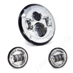 Letric Lighting Co. 7" Led Headlight W/passing Lamp Chrome LLC-ILHK-7C. Fixed Price $148.99.