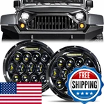 Aaiwa 7 Inch Round Led Headlight Dot Approved H6024 Hi/lo Beam Drl Black. Fixed Price $110.33.